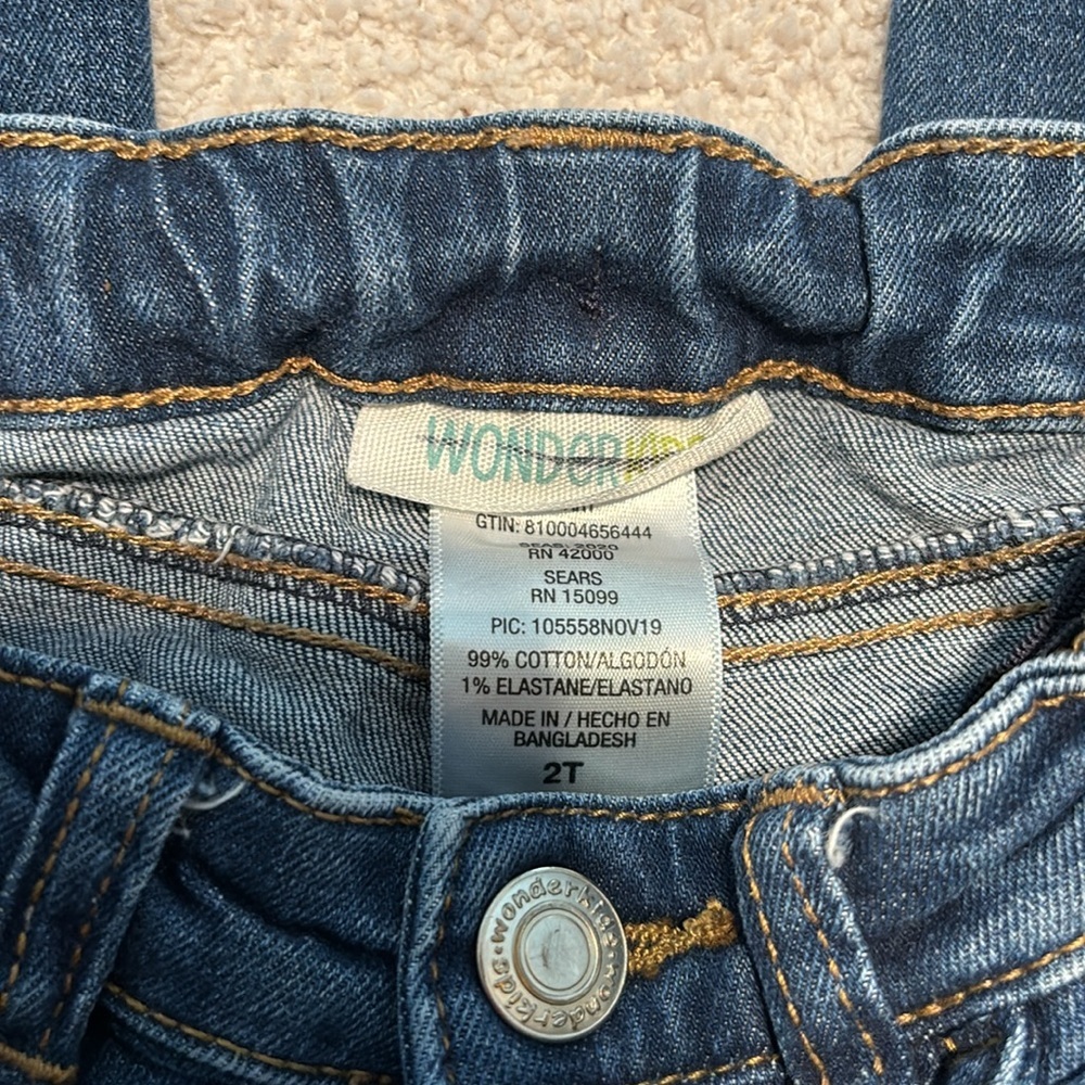Wonderkids Boys Toddler Jeans Pants 2T - Picture 5 of 6
